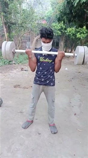 #body hard workout desi gym Maine block 💪💪 12kg