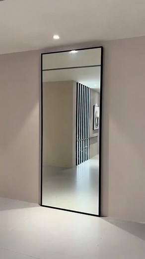 Sliding Doors with Hidden Tracks and Mirror Design