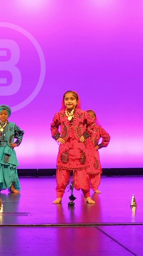 5 year old student on stage at our Summer Dance Off! #bhangraempire #bhangraclasses #bhangra | Bhangra Empire