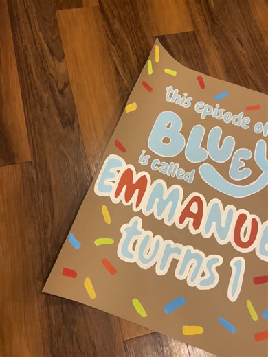 Fun TikTok banner order! #blueybanner #firstbirthday