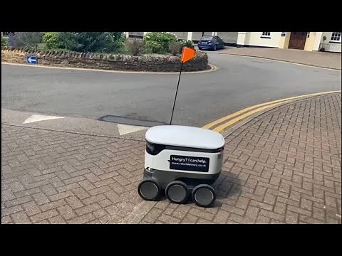 Starship Delivery Robot in Northampton.