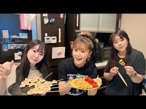 Team Arakaki Detake is treated to home-cooked yakitori!