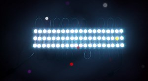 YUNBO WS2811 RGB LED Module Lights - DC 12V SMD 5050 Addressable Dream Color Waterproof IP65 Storefront Lights With Tape Adhesive Backside (Controller and Remote Control Included)