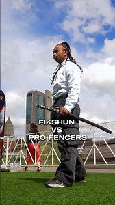 FIKSHUN VS PRO-FENCERS!! #fight #pro #action #movie #samurai #2v1