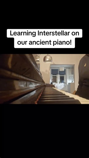 watching all the piano videos on here has inspired me to try myself. We have an old piano and it's great to finally be using it daily. Didn't realise how happy it would make me. #piano #interstellar #learnpiano #happiness #pianomusic