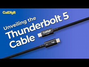 The CalDigit Thunderbolt 5 Pro Cable | 120Gb/s Speed, 240W Charging, Premium Braided Cable
