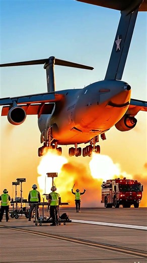 Emergency Trucks vs Jet Fire: Seconds Matter