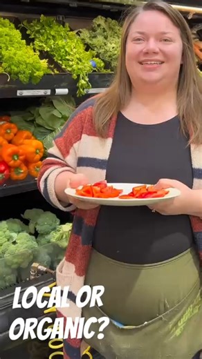 Our employees taste some Bullhorn peppers from The Table Farm & Workshop vs non-local organic ones. Can they tell the difference?! Stop by Saturday's sampling event to try them for yourself! #bullhornpeppers #eatlocal | Green Top Grocery