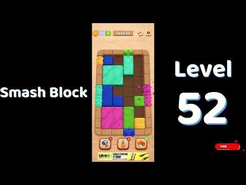Smash Block Level 52 Walkthrough | Relaxing Puzzle Game Solution | SolutionGuruji
