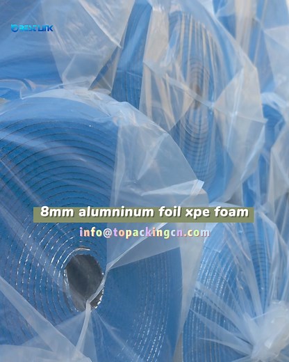 8mm Aluminum foil xpe foam insulation materials,Strong moisture barrier, heat insulation, sound proofing, environmentally friendly,energy saving.#insulation #factorywholesale #foil #wallinsulation #roofinsulation