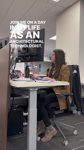 Considering a career in Architecure? Join Architectural Technologist, Julia for a day in her life in our YYC office ☺️ #adayinmylife #dayinmylife #minivlog #careers #architecture
