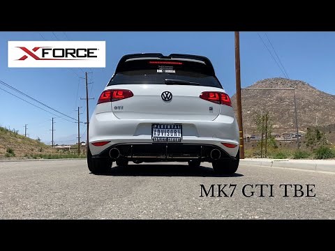 MK7 GTI XForce Turbo-back Exhaust w/ Varex Muffler - PURE SOUND