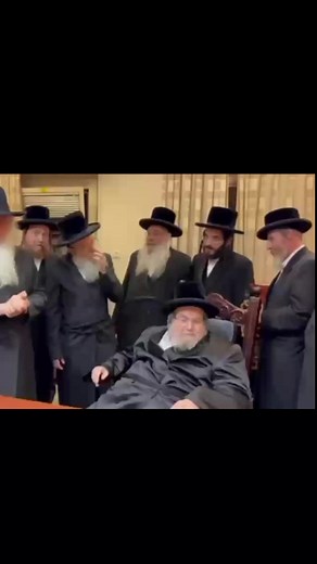 Rabbi David Pinto visiting the Belzer Rebbe