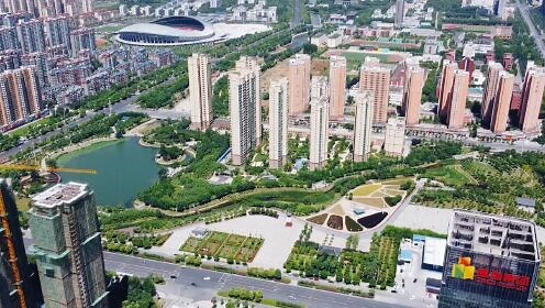 河南省驻马店市，航拍中国驻马店