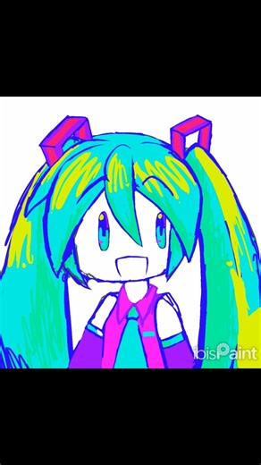 Vibrant Miku art process #kenichi #hatsunemiku #vocaloid