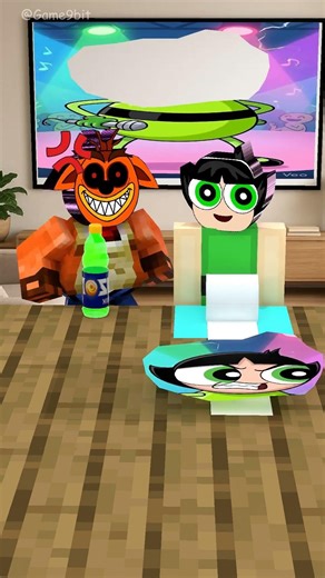 Sprunki Buttercup vs. Sprunki Crash Bandicoot in the Matching Picture Challenge!