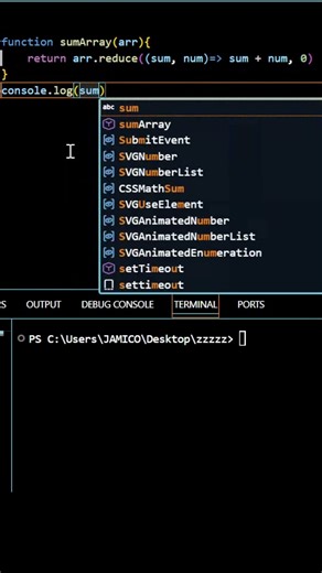 Find the sum of an array #coding #javascript #codingbat