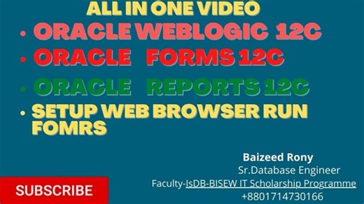 WebLogic Server 12c - Forms and Reports 12c install on Windows | Baizeed Rony