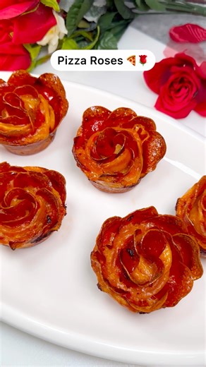 Pizza Roses!🍕🌹 Follow Chef Genevieve LaMonaca for more fun Recipes ✨ Make these for your special Valentine 🥰 #PizzaRoses #ValentinesDay #ValentinesDayRecipe Pizza Roses Recipe makes 6 1 sheet pizza crust dough 3/4 cup marinara sauce 6oz shredded mozzarella cheese 6oz pepperoni slices Bake 425°F for 15minutes | Chef Genevieve LaMonaca