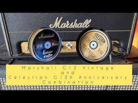 Marshall 1960 BV cab upgrade - G12 Vintages with Celestion G12H 70th Anniversary combination