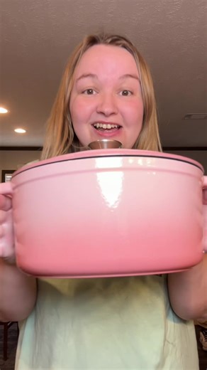 AND ITS PINK 🥰🥰🥰 #dutchoven #pink #cookware #cooking #kitchen | Pink Cookware