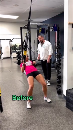 Before and After with the TRX Iso-Hold with Press! 🔒💪 From a unilateral horizontal pull with a posterior chain isometric hold to a dynamic row, amplifying the upper back demand and introducing a whole new level of rotational core stability challenge. | TRX Training