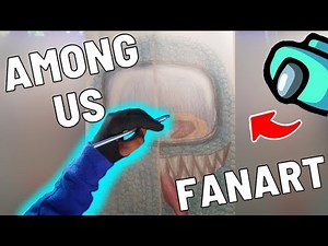 Among Us fan art - Drawing Among Us Speed Art