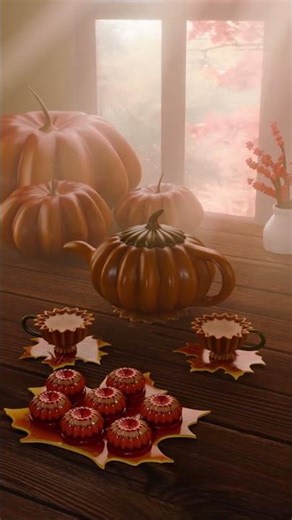 Pumpkin Spice Latte #3d #reels