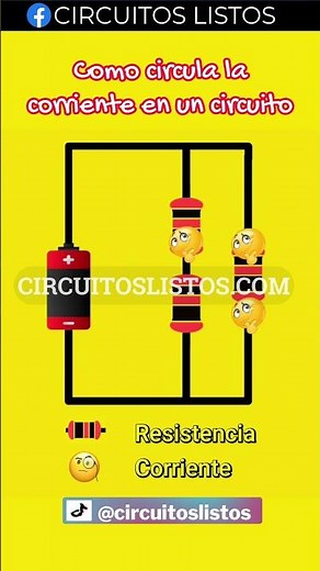 Como funciona un circuito eléctrico #electronico #electronicafacil #ingenieríaelectrónica #apt