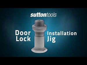 Door lock installation jig