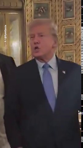What has happened to Trump's face?