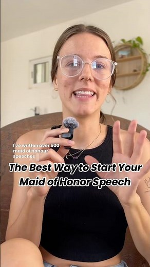 Start your maid of honor speech with these wedding speech tips.🙌🏻✨ #weddingspeech #maidofhonor