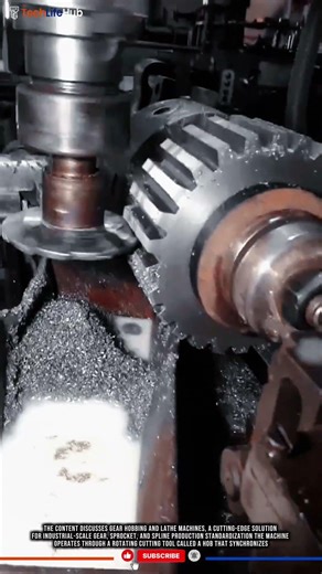 Innovation Gear Hobbing: Precision Involute Profile, Synchronized Lathe, High Speed Tech #tech