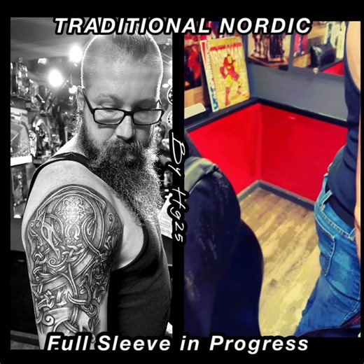 Viking tattoo sleeve | AP Tattoos