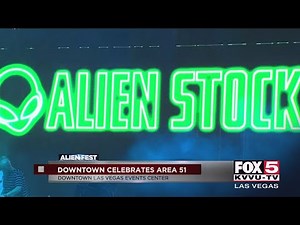 Festivalgoers party at Alien Stock in downtown Las Vegas