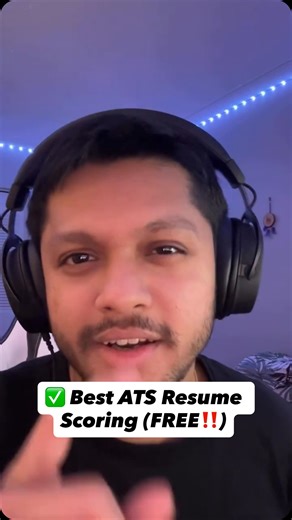 Paras Varshney • Data Science • Tech & AI on Instagram: "Best ATS Resume Scoring Website FREE✨ [free resource, resume, ats] #freeresources #collegestudents #atsresume"