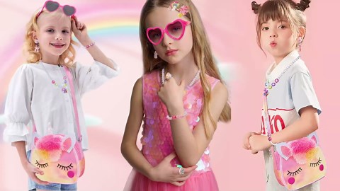 Unicorn Toys for Girls Ages 4-10 - Bag with Jewelry Set