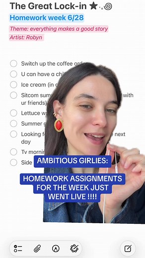 Ambitious Girlies: Weekly Homework Assignments for Career Growth