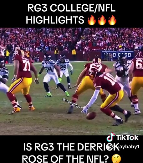 RG3 HIGHLIGHTS 🔥 #rg3 #robertgriffiniii #nfl #collegefootball #nflfootball #quarterback