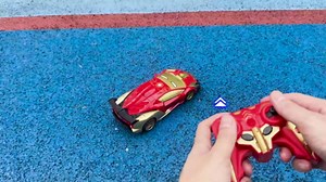 Transform RC Iron Man Cars Robot Toys with Underbody Lights, 2.4GHz Hero Remote Control Car One-Button Deformation, 360°Rotation Robot Car Toys Christmas Birthday Gifts for Kids Age 4 -12(1:18 Scale)