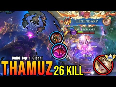26 Kills!! Legendary Thamuz VS Top Global Freya!! - Build Top 1 Global Thamuz ~ MLBB