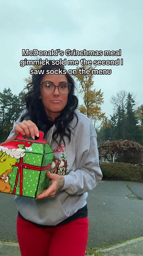 Grinchmas meal review coming right up 🍟 The socks sold me 😅 *This is not a sponsored post for TikTok purposes #humor #merrygrinchmas #theygotme #entertainmentpurposeonly #trending