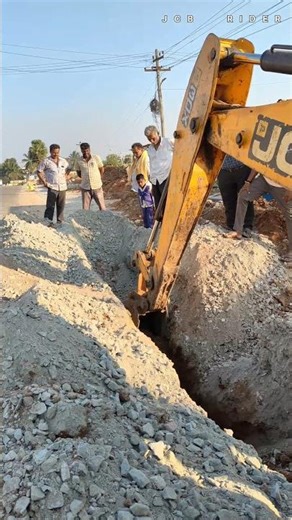 “JCB Road Work – Deep Trench Excavation | Real Construction Site Work”