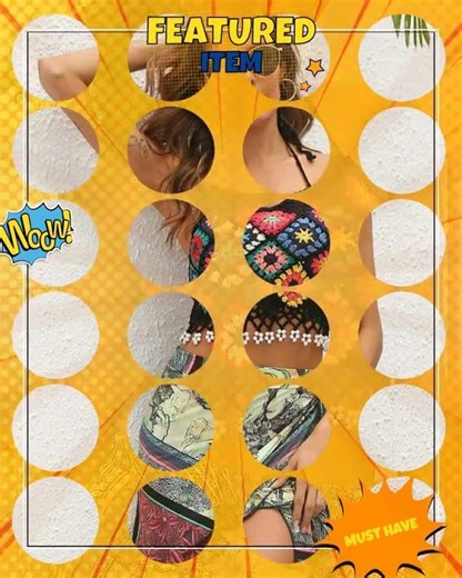 Geometric Halter Neck Swim Top