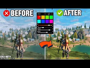 Most Realistic Custom Graphics Settings For COD MOBILE | How To See Enemies Clear In CODM BR