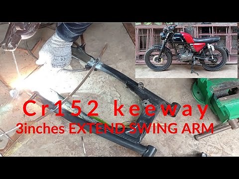 keeway CR152 extend swing arm 3 inches