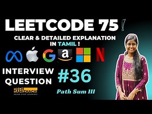 Solving Path Sum III | Leetcode 75 | Step-by-Step Explanation in Python & Java #leetcode #dsa #tamil