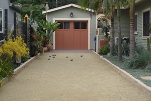 We're Obsessed With This Bocce Ball Court Driveway