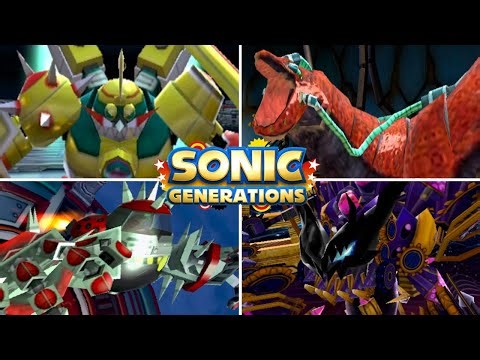 Sonic Generations (3DS) - All Bosses (S-Rank)
