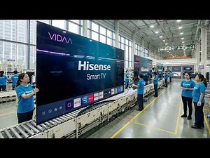 Inside $20 Billion Hisense Smart TV Factory – Full Production Line Tour | How Smart TVs Are Made